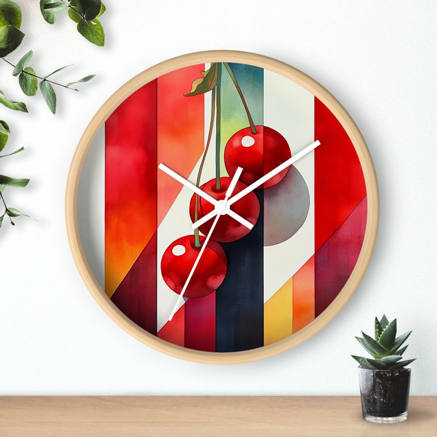 CherryCharm. Wall Clock - Artistic Home Decor