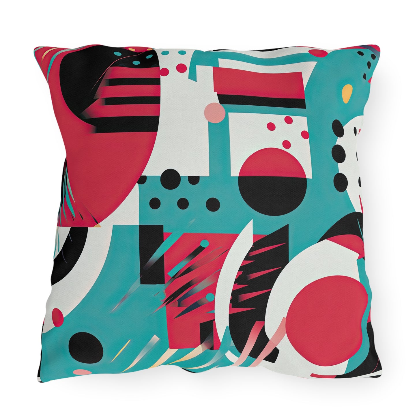 Chromatic Flux. Bold Avant-Garde Outdoor Pillows