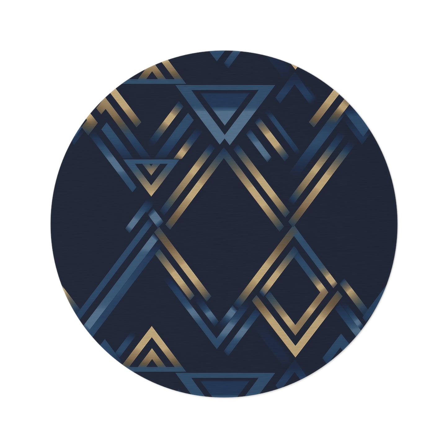 Valknut. Bohemian Eye Round Rug - Colorful Floor Decor for Vibrant Spaces