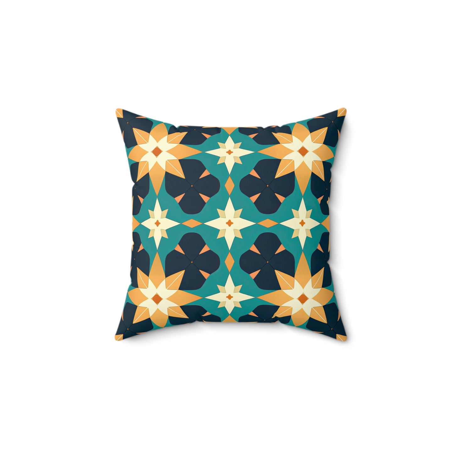 Kasbah Kaleidoscope . Spun Polyester Square Pillow