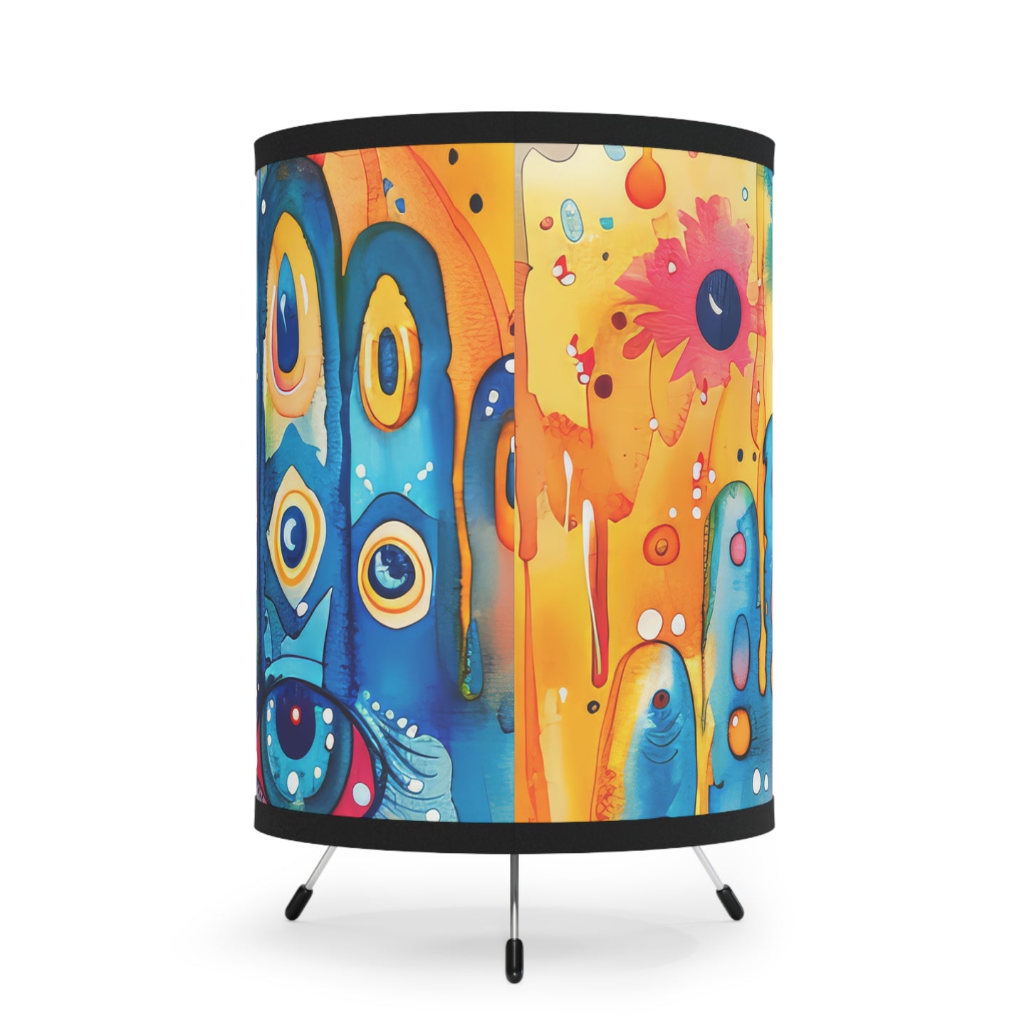 Aurora Talisman Hamsa-. Modern Tripod Lamp