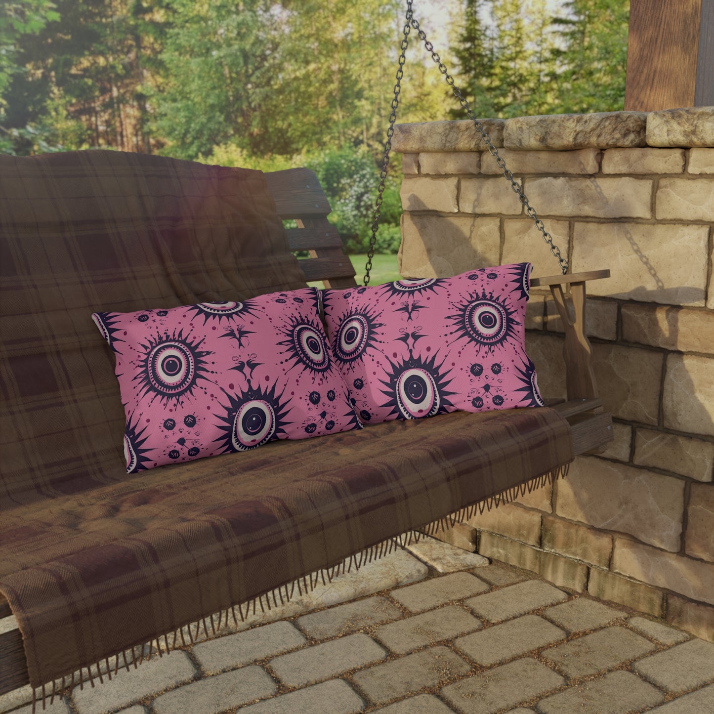 Sinuous Specter. Outdoor Pillows