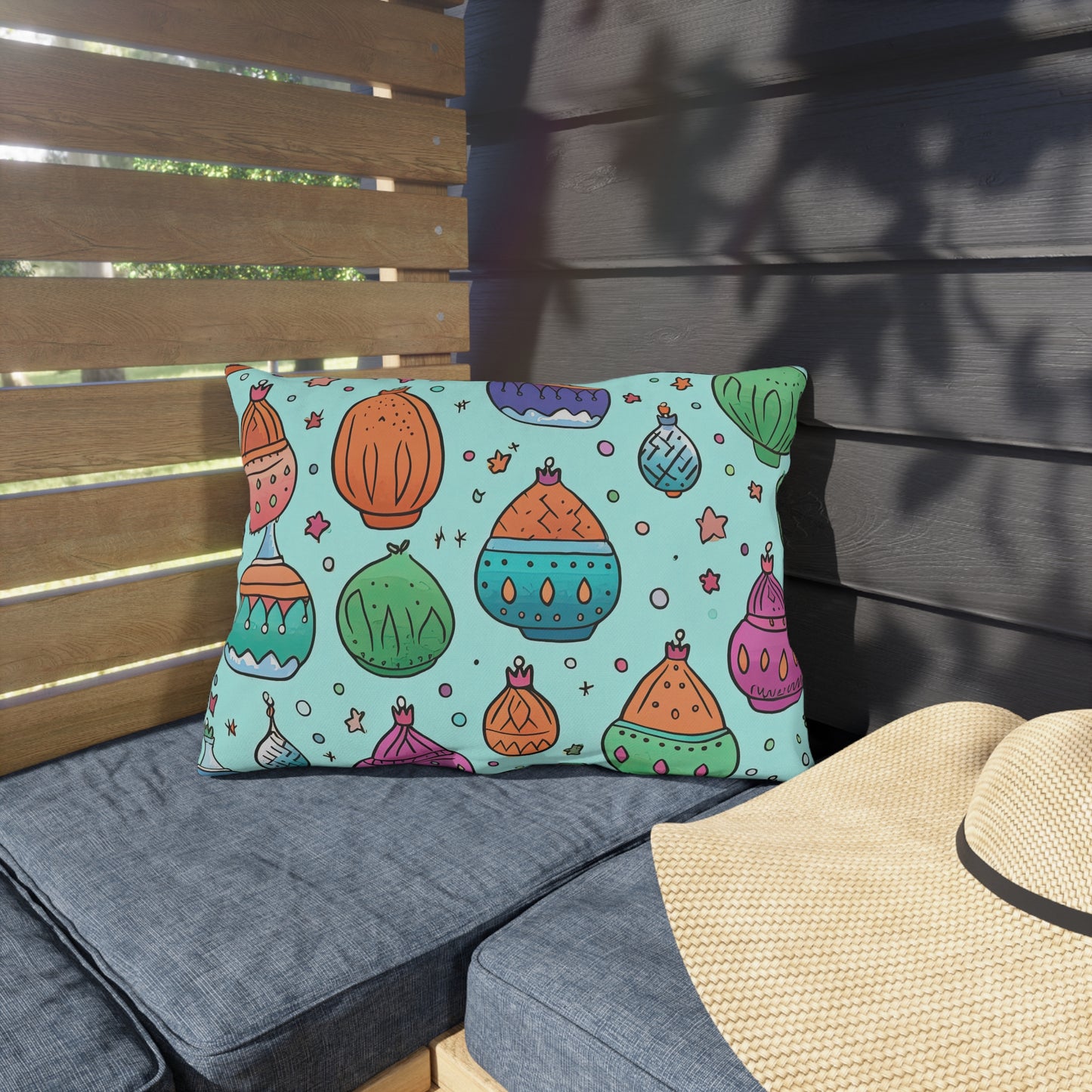 Serenade in Souk . Outdoor Pillows