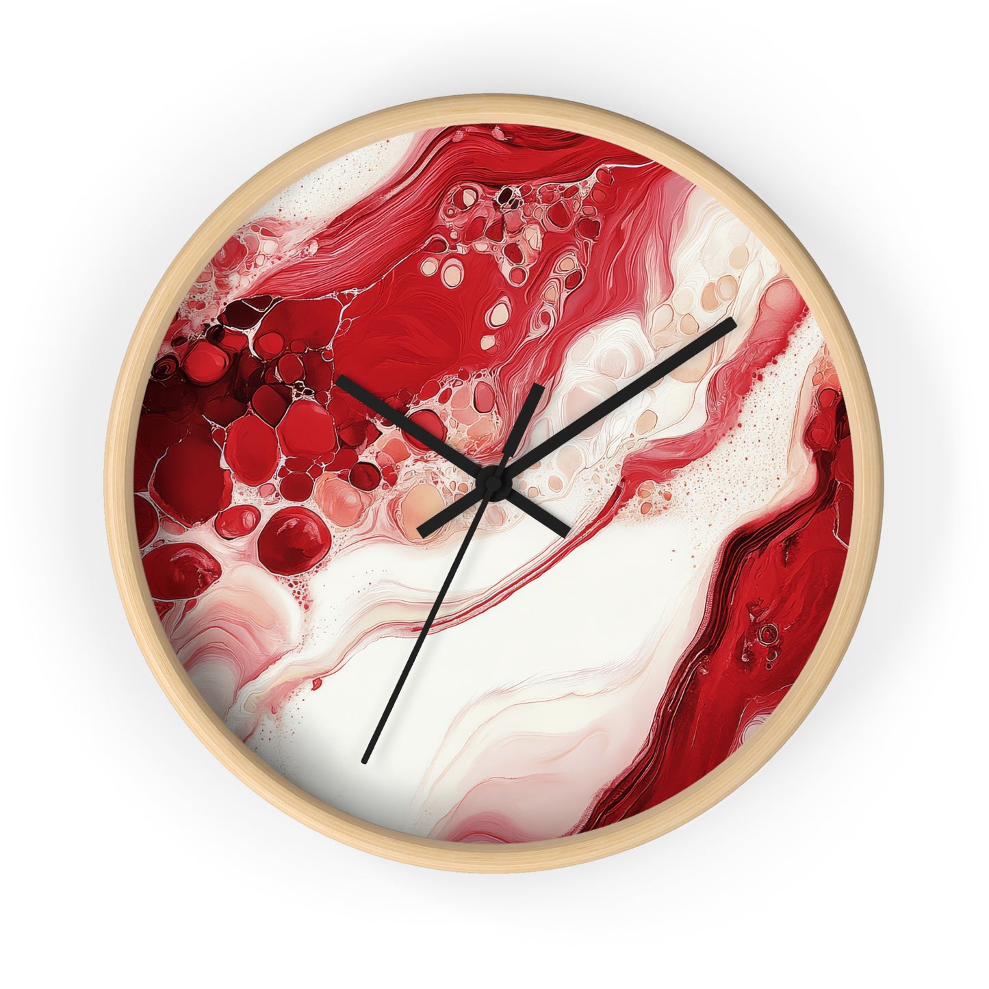 Cherry Aurora. Wall Clock - Artistic Home Decor