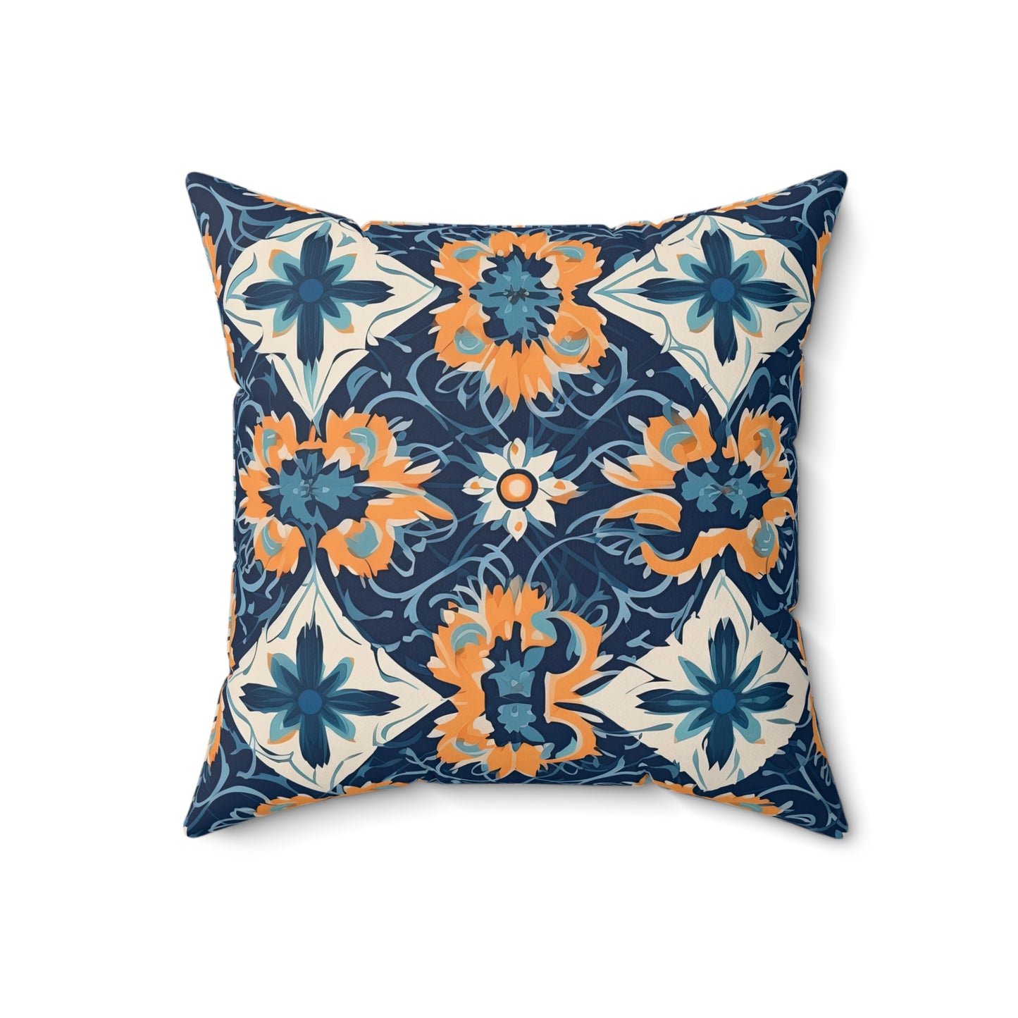 Velvet Veil Vision . Spun Polyester Square Pillow
