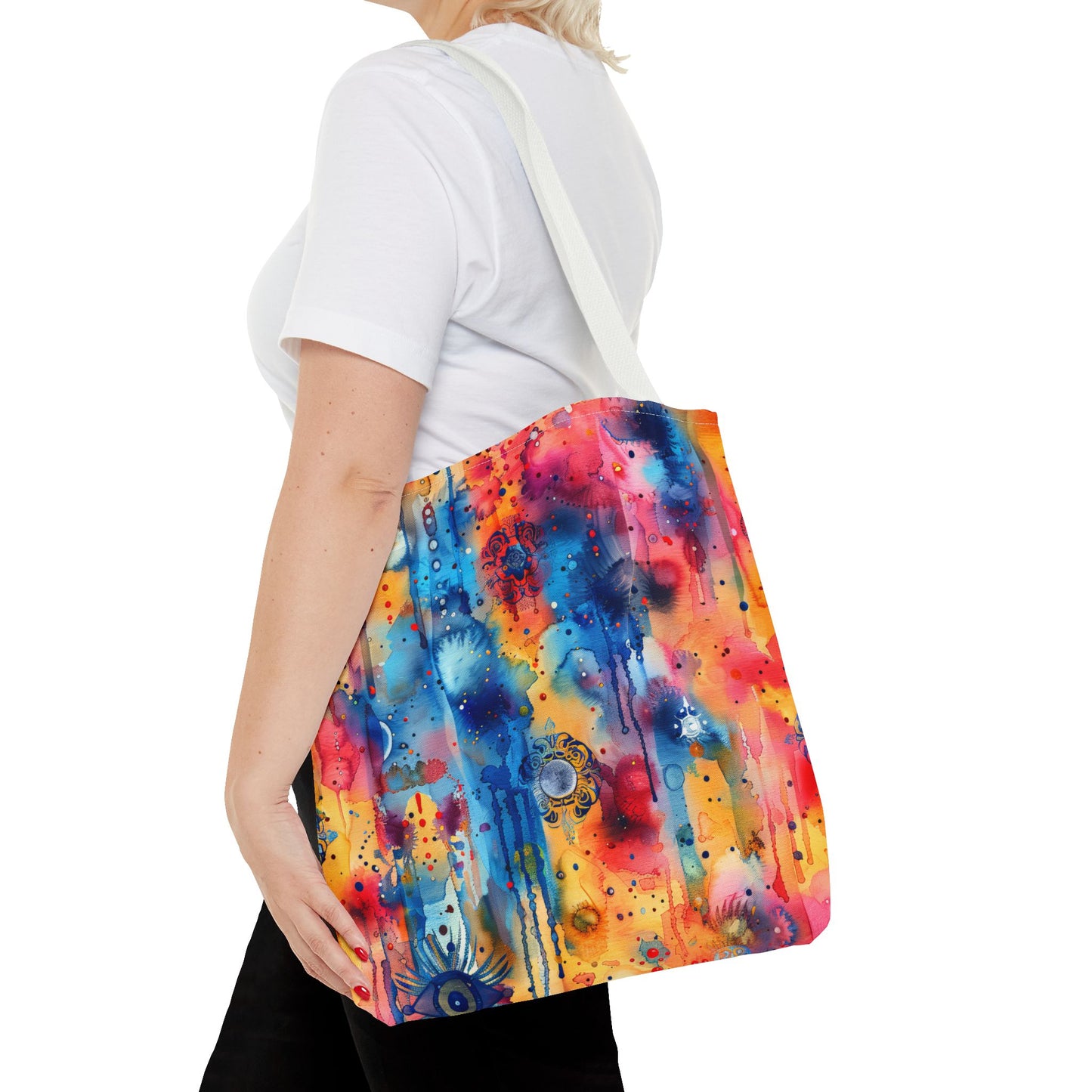 Hamsa bright Aura. Tote Bag for Everyday Use