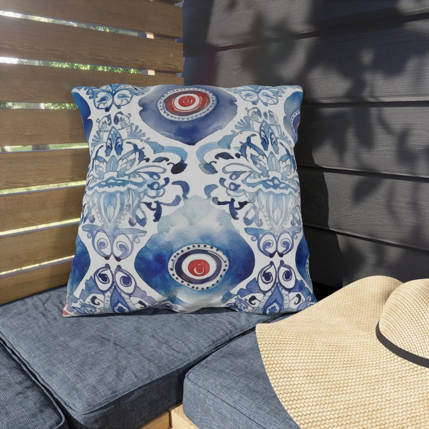 Hand Of Envy. Outdoor Pillows