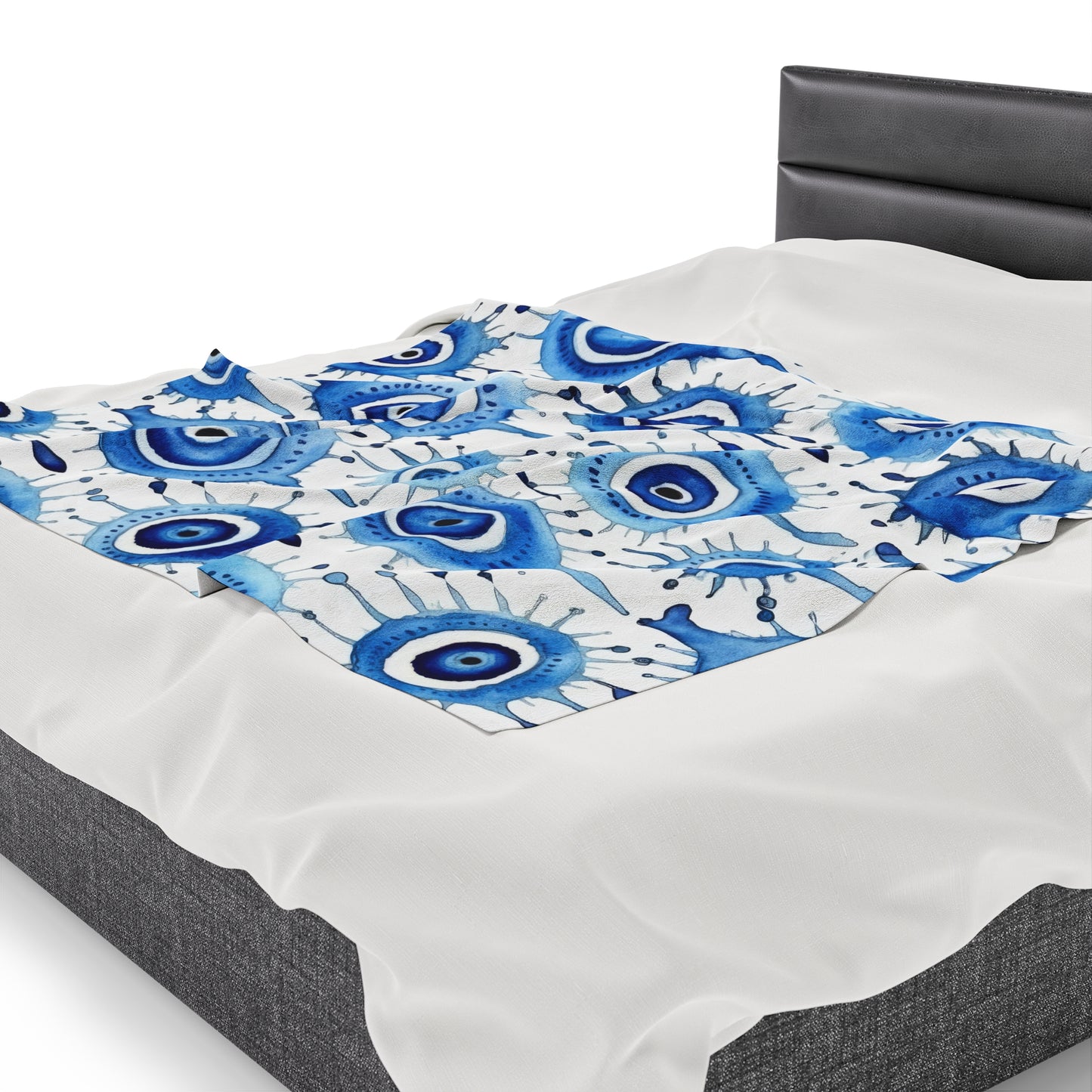 Velveteen Plush Blanket. Evil Eye Cry