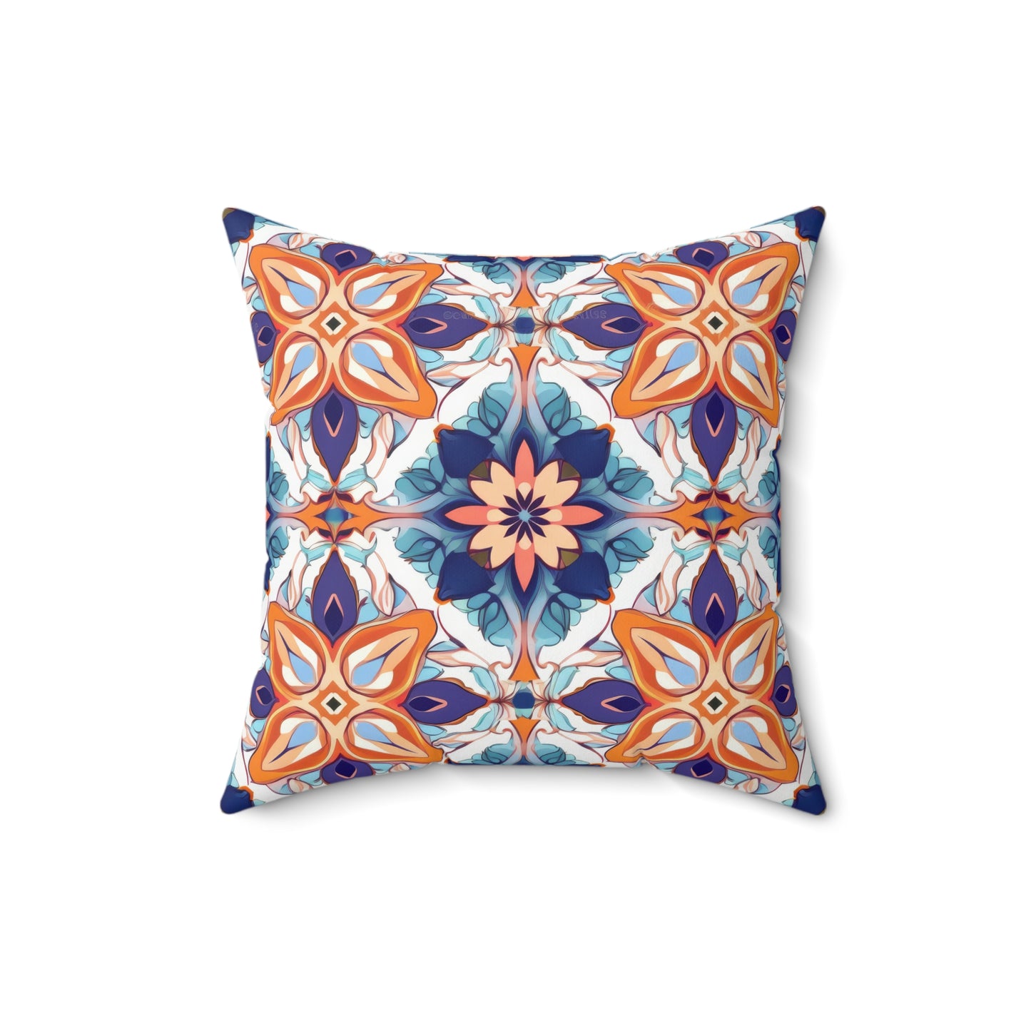 Moroccan Moonlight Sonata . Spun Polyester Square Pillow