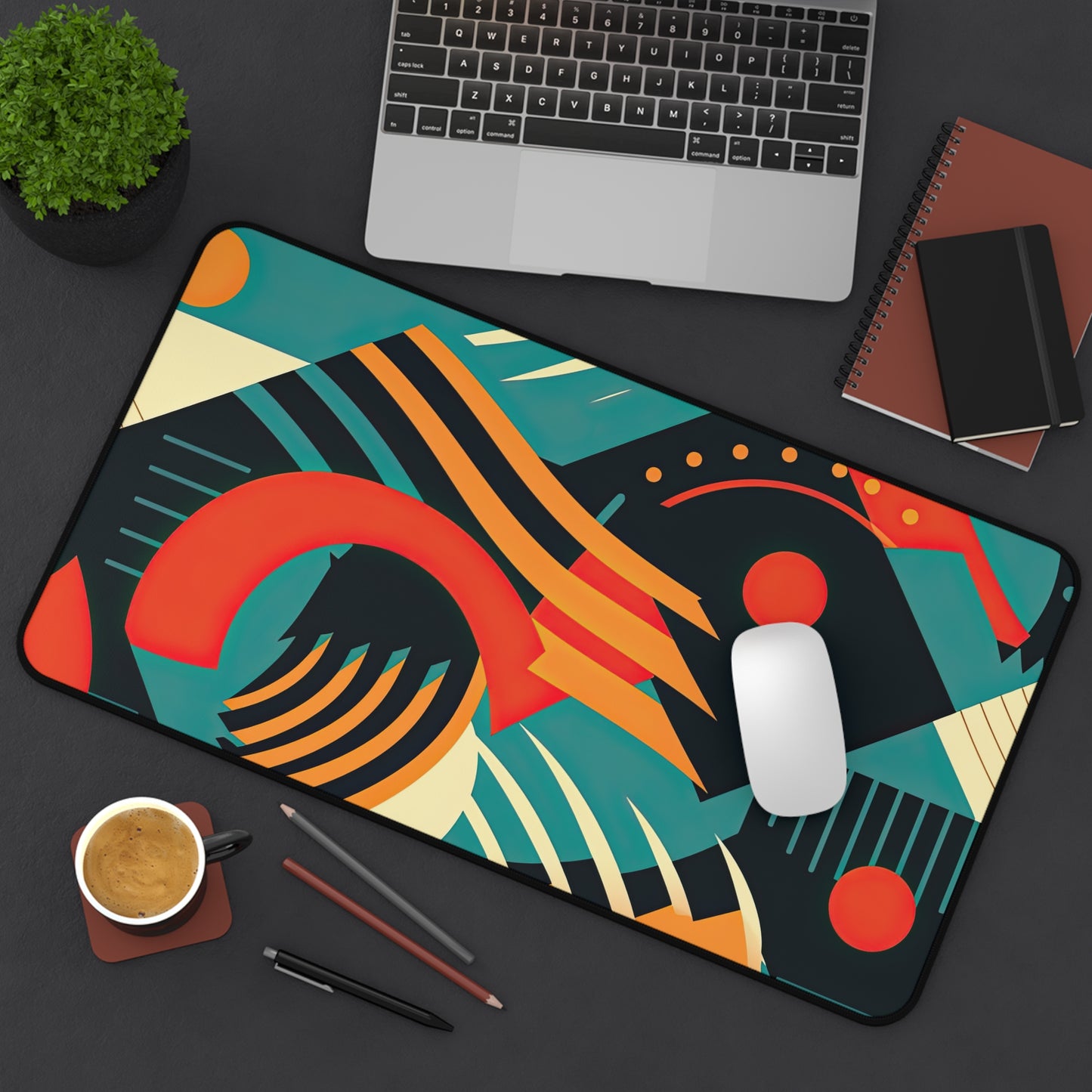 Timeless Techscape. Desk Mat - Stylish Office Organizer