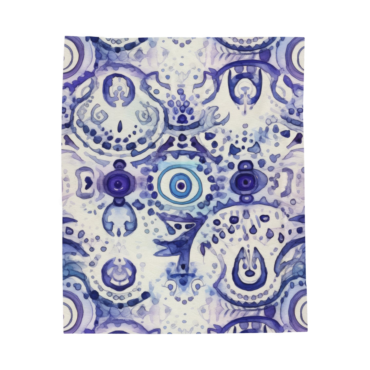 Velveteen Plush Blanket. Hamsa Enigma