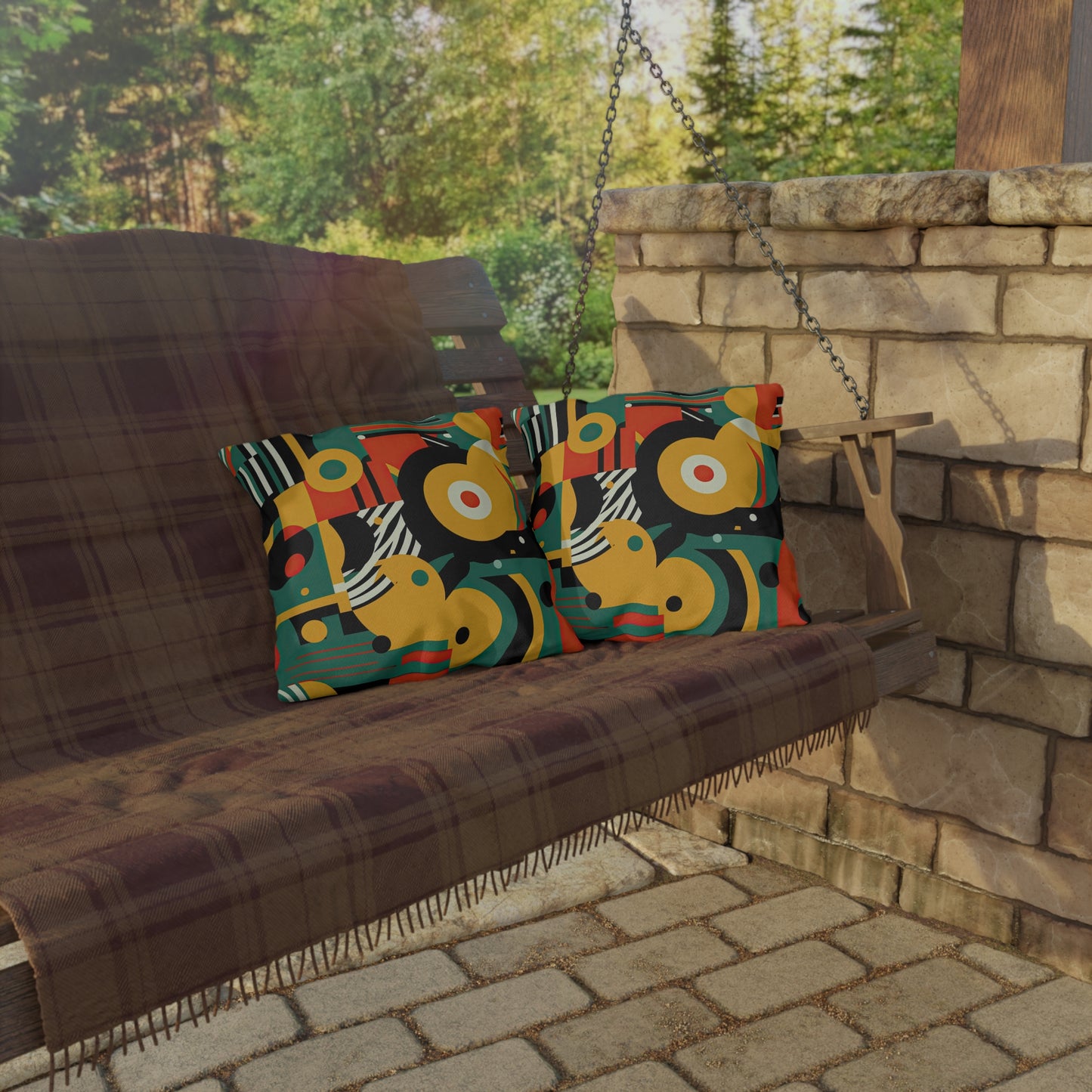 Galactic Groove. Outdoor Pillows