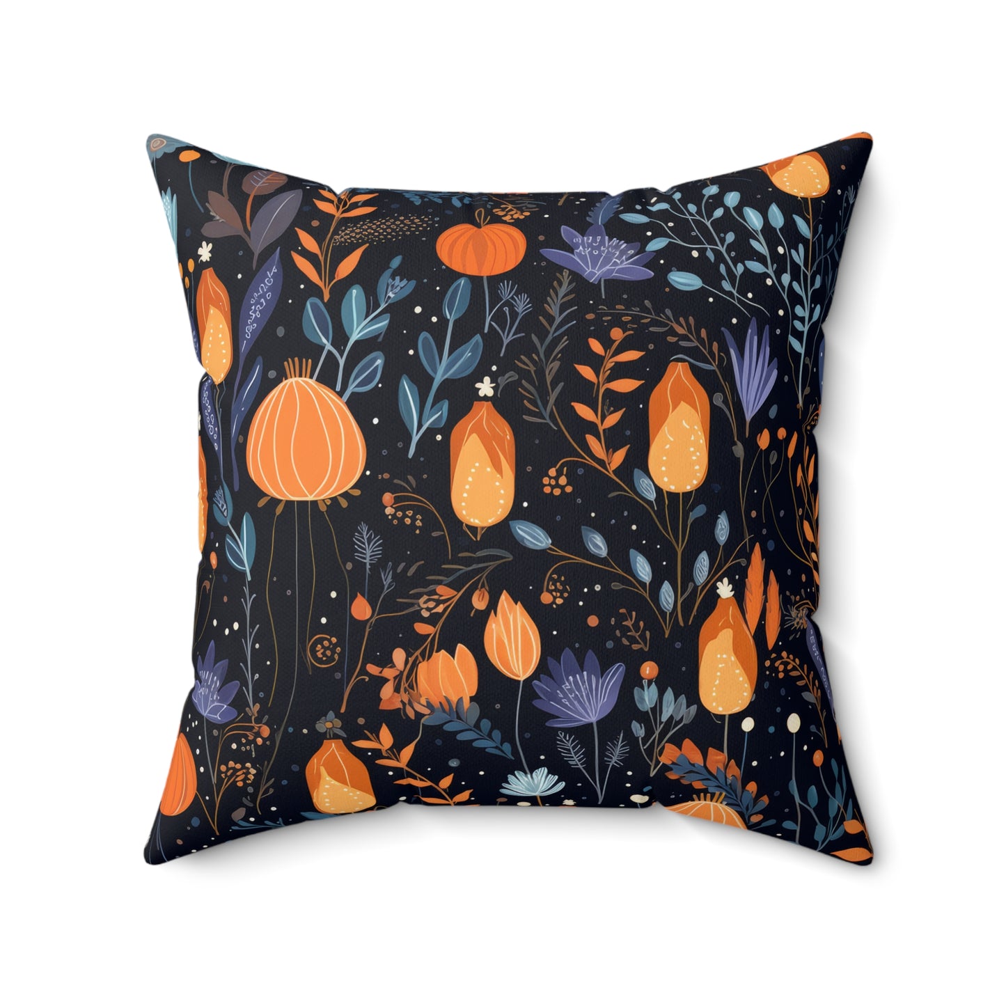 Whimsical Floral- Decorative Spun Polyester Cushion
