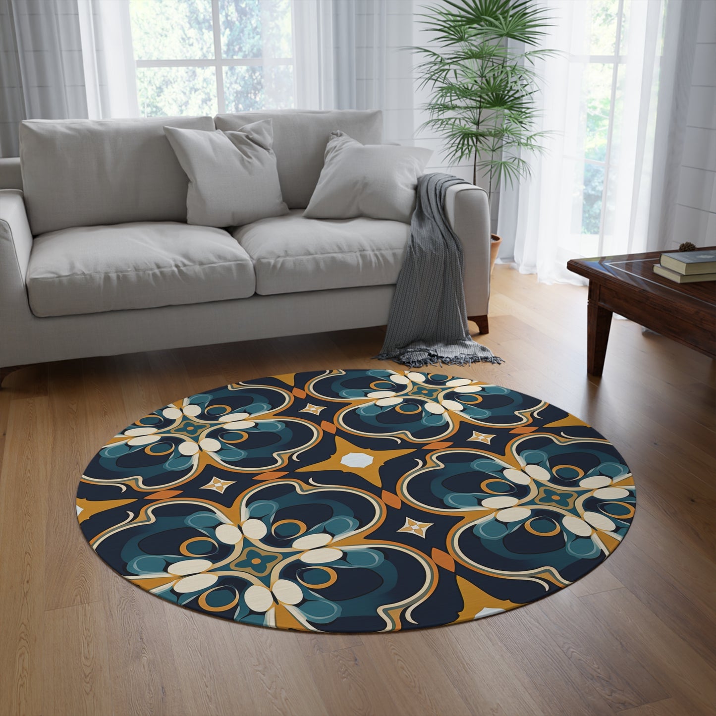 Spice Market Sonata.Round Rug