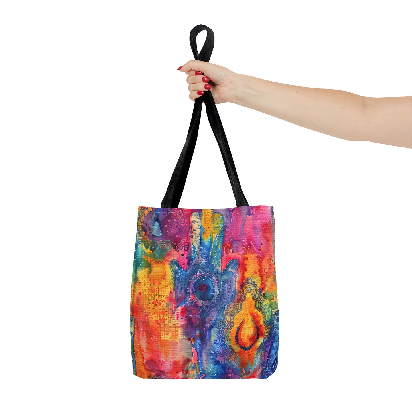 Prismatic Hamsa . Tote Bag for Everyday Use
