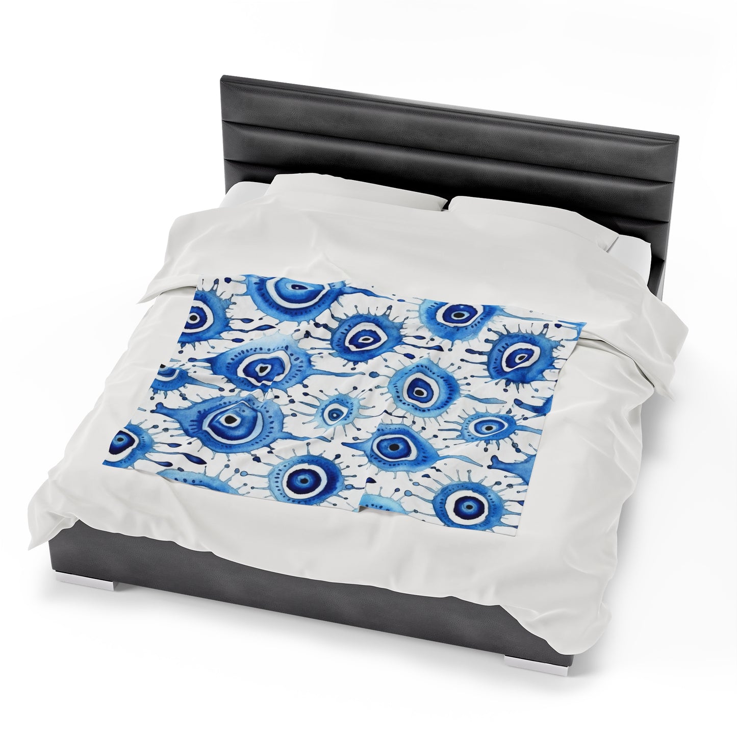 Velveteen Plush Blanket. Evil Eye Cry