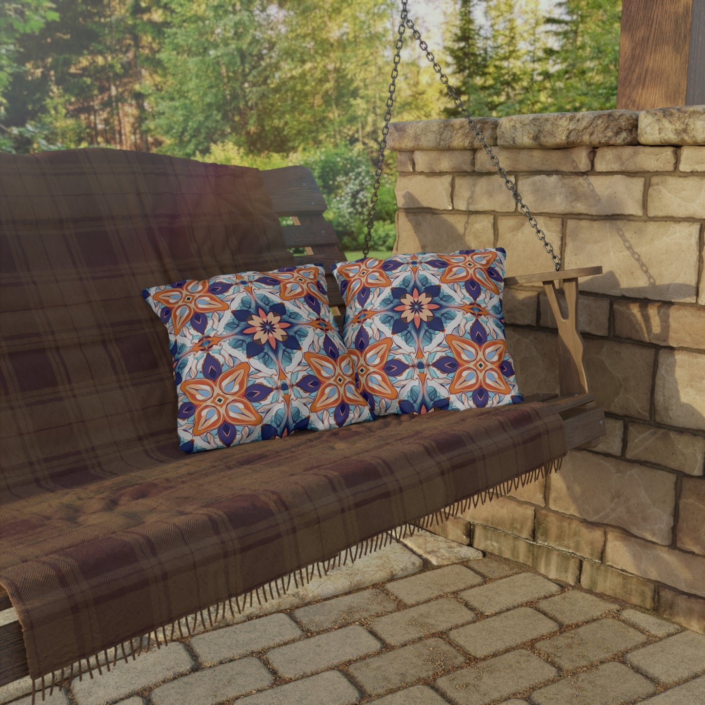 Moroccan Moonlight Sonata . Outdoor Pillows