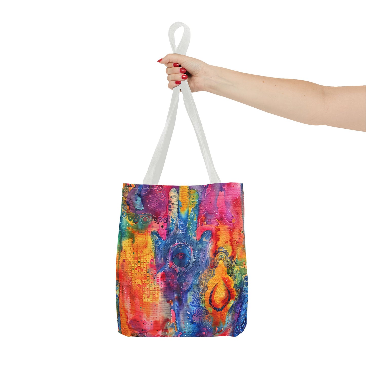 Prismatic Hamsa . Tote Bag for Everyday Use