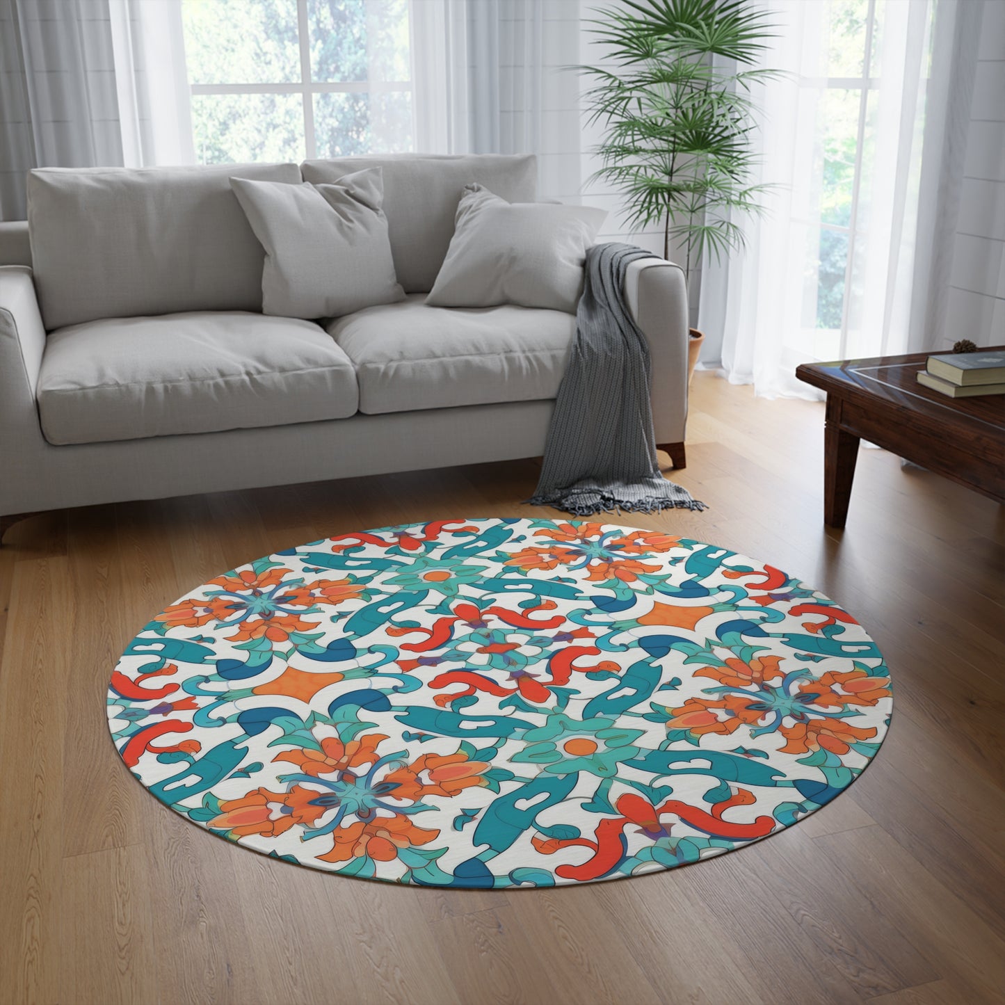 Spice Route Sonata .Round Rug