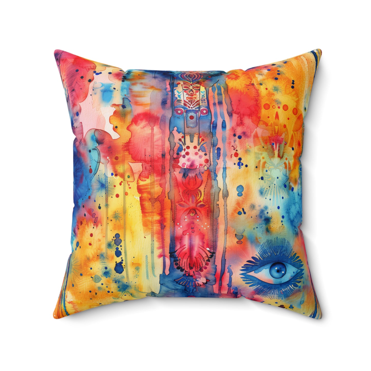 Brilliant Bliss Hamsa- Decorative Spun Polyester Cushion