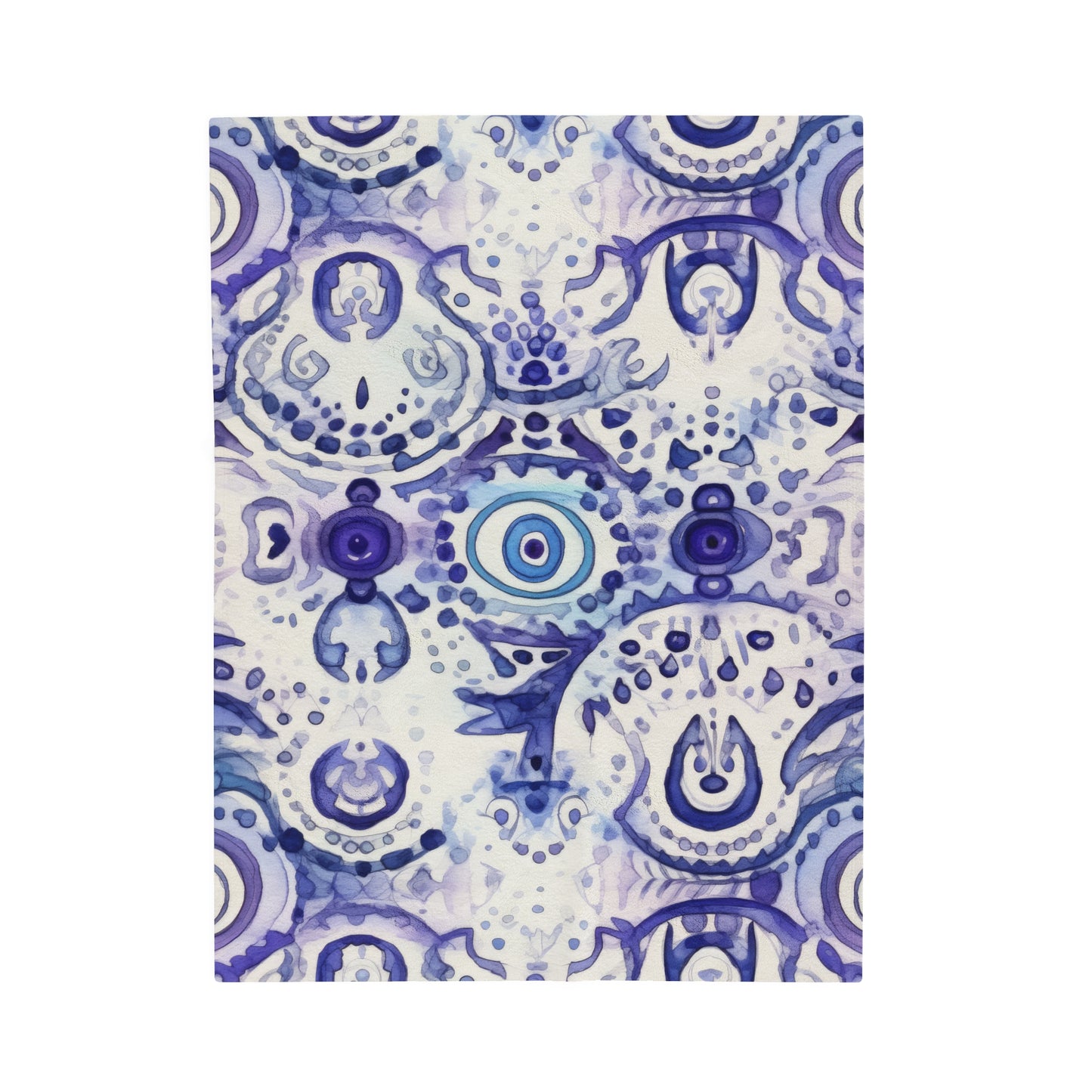 Velveteen Plush Blanket. Hamsa Enigma