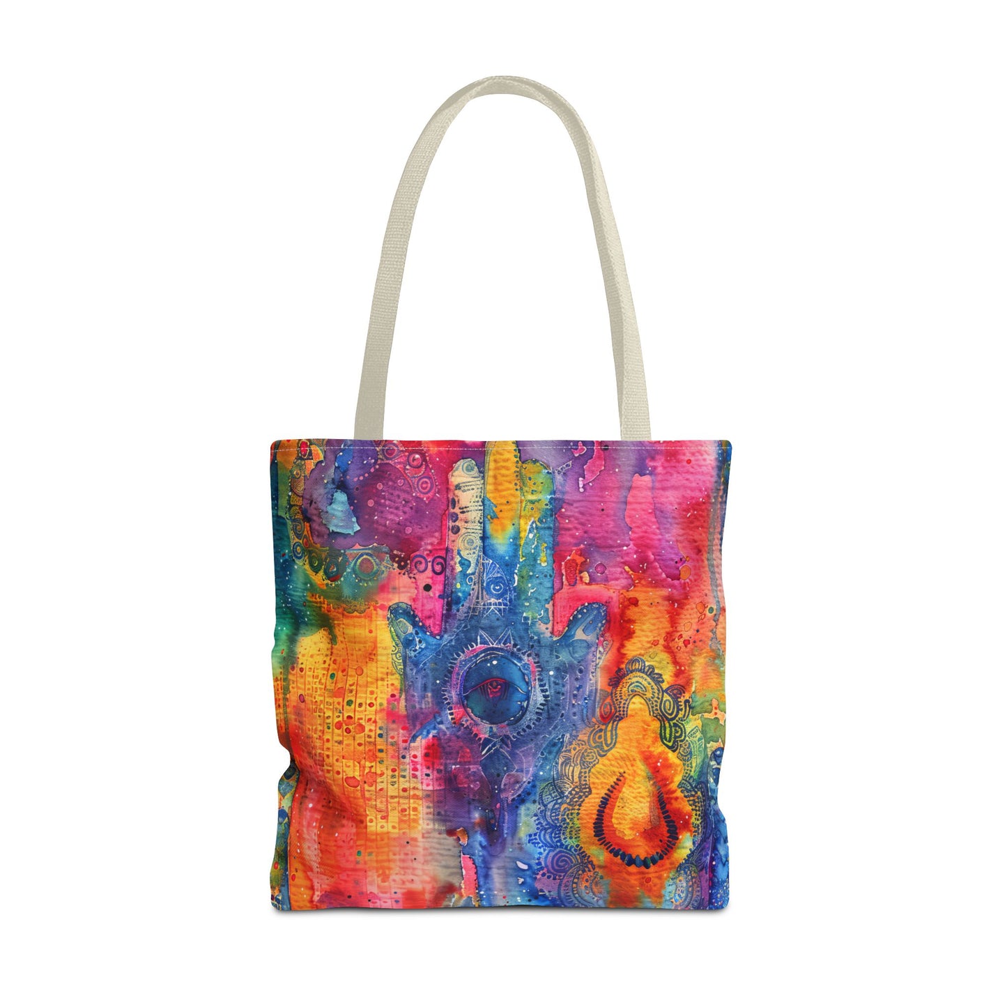 Prismatic Hamsa . Tote Bag for Everyday Use