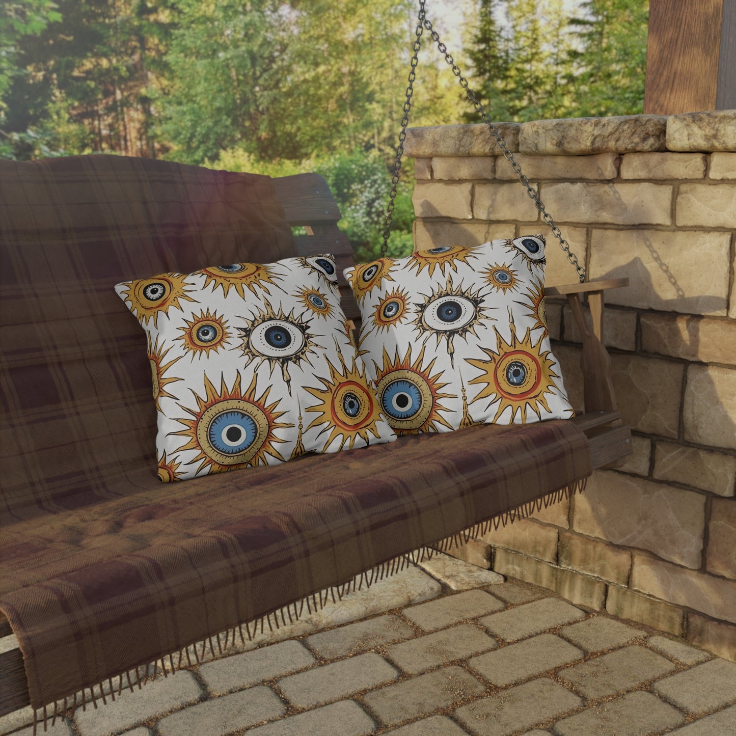 Ethereal Eyeful. Outdoor Pillows