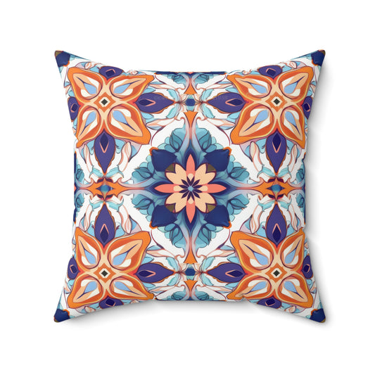 Moroccan Moonlight Sonata . Spun Polyester Square Pillow