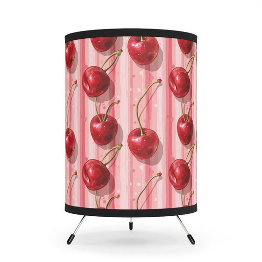 Sleek Cherry II. Modern Tripod Lamp