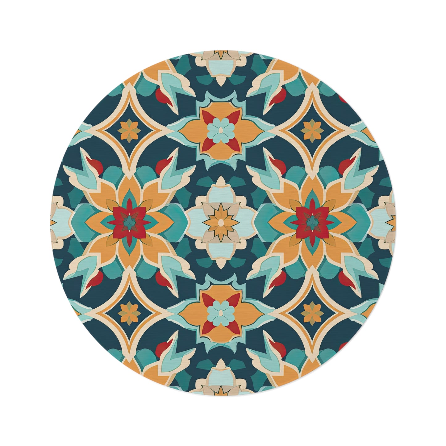 Serenade in Souk . Round Rug