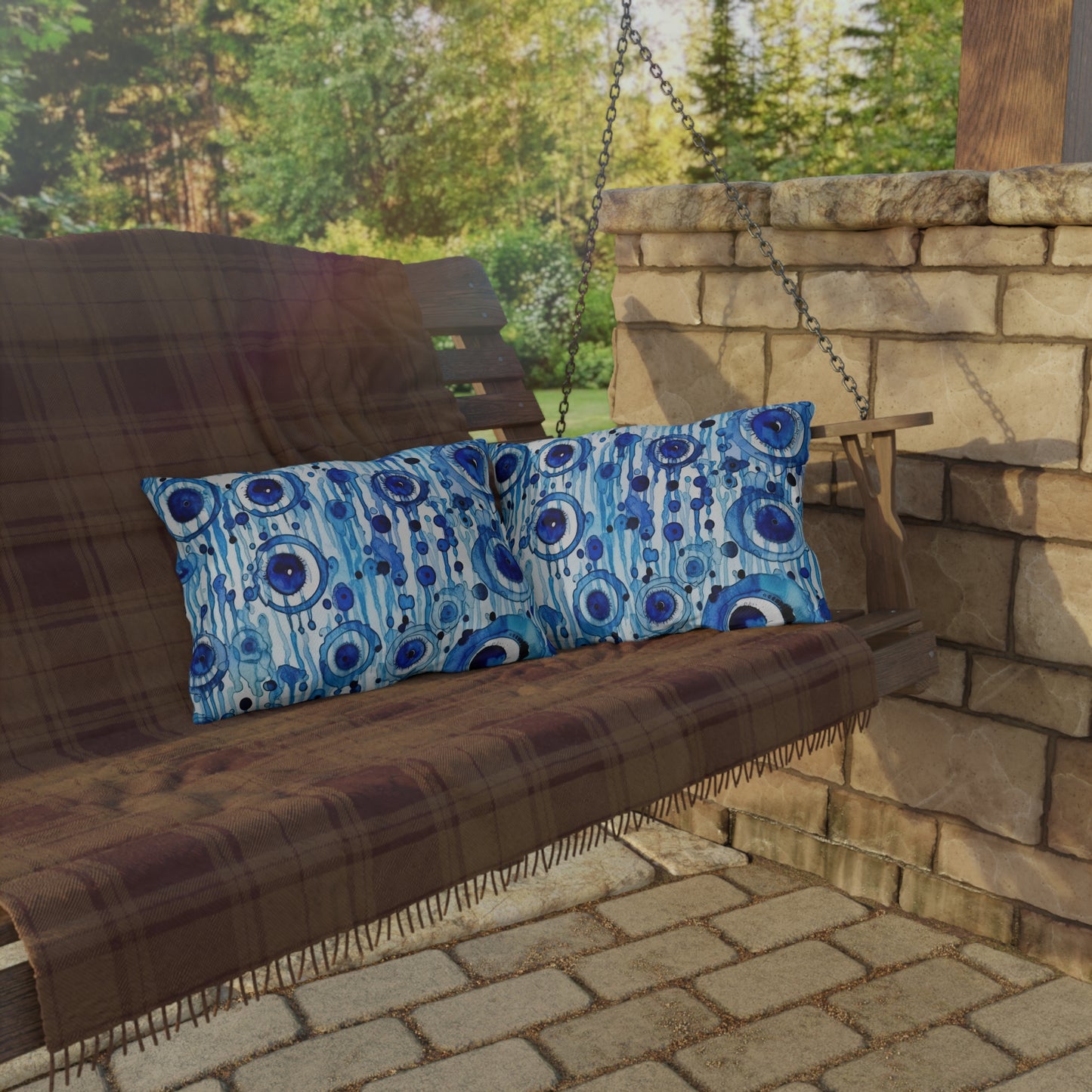 Eclipsed Perception. Outdoor Pillows