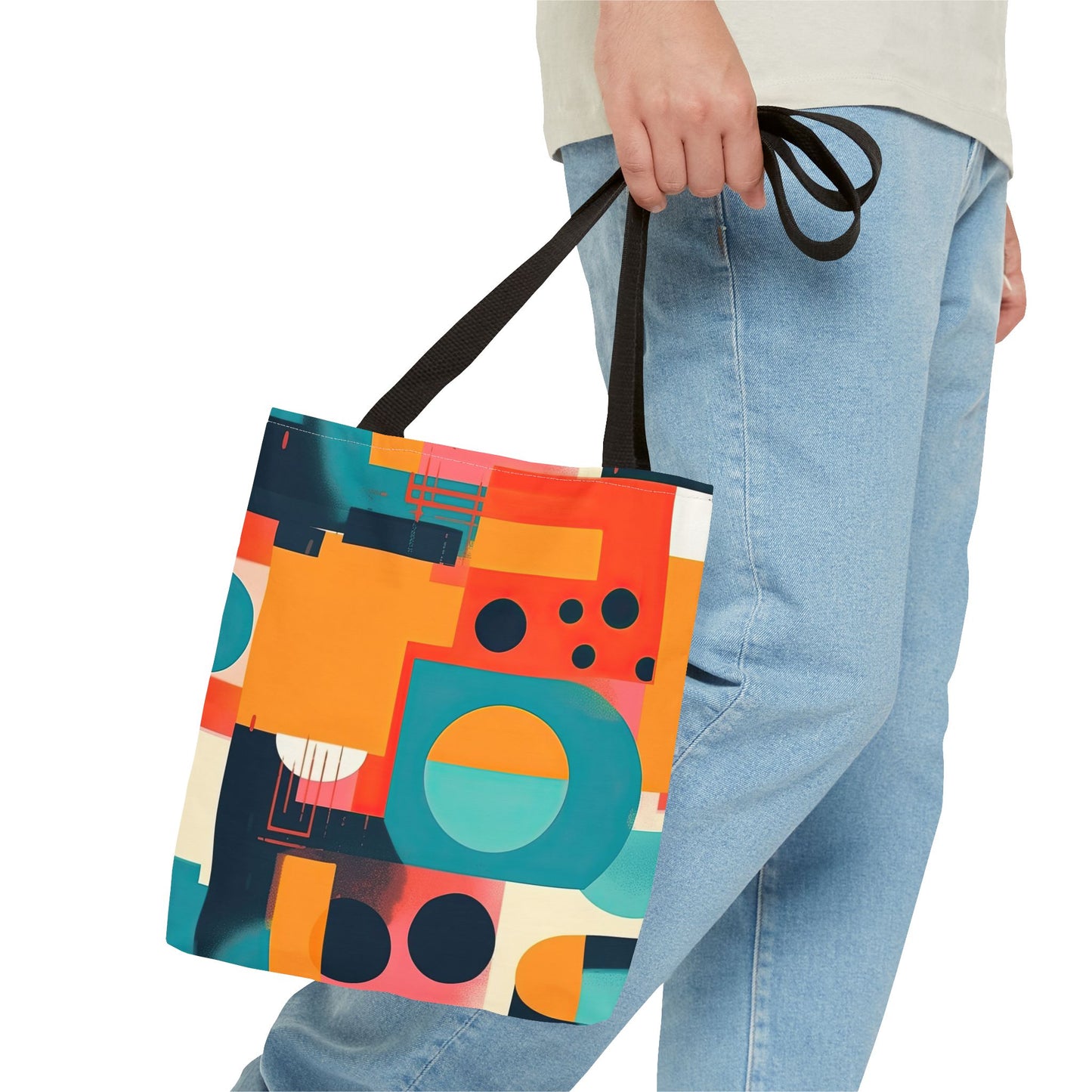 Neon Echoes. Tote Bag for Everyday Use