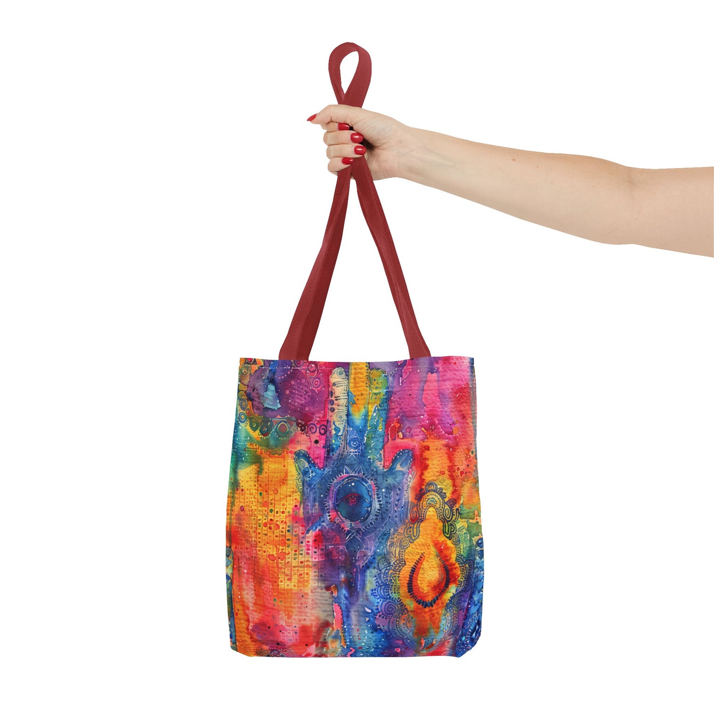 Prismatic Hamsa . Tote Bag for Everyday Use