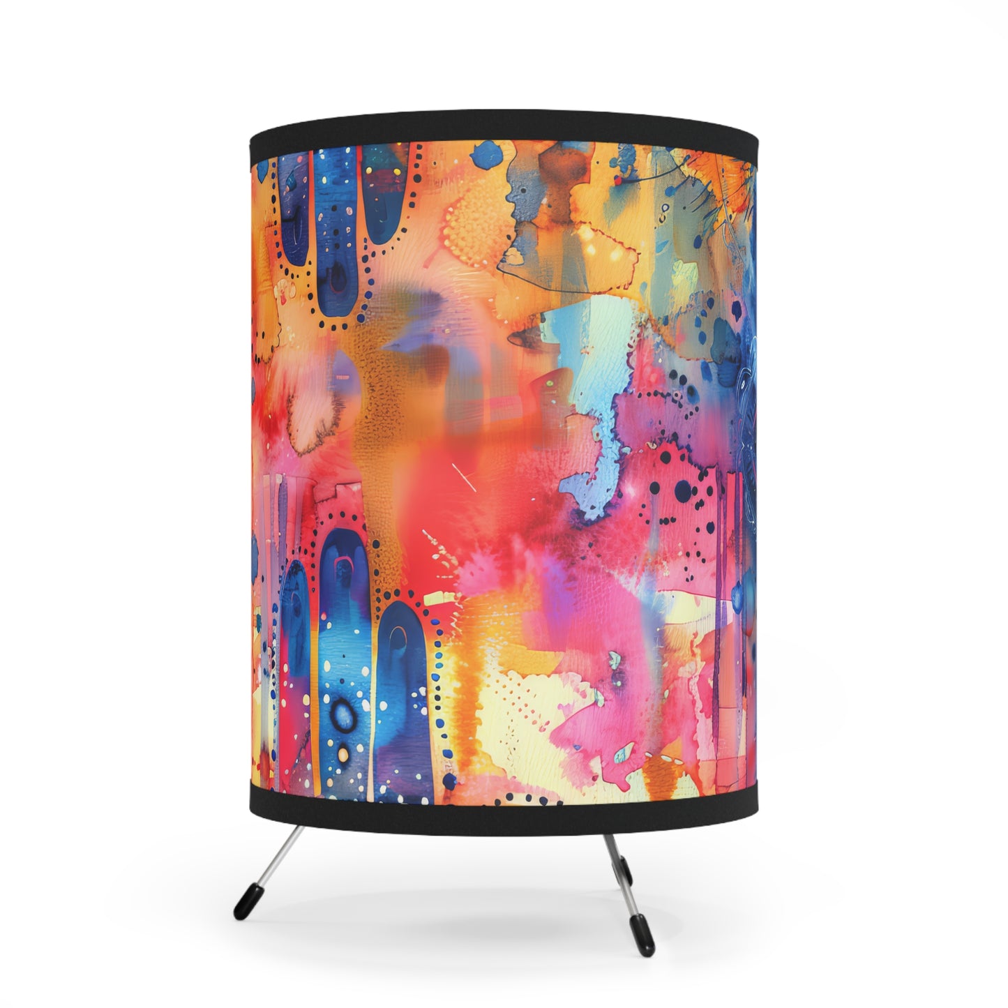 Chromatic Protector Hamsa -. Modern Tripod Lamp