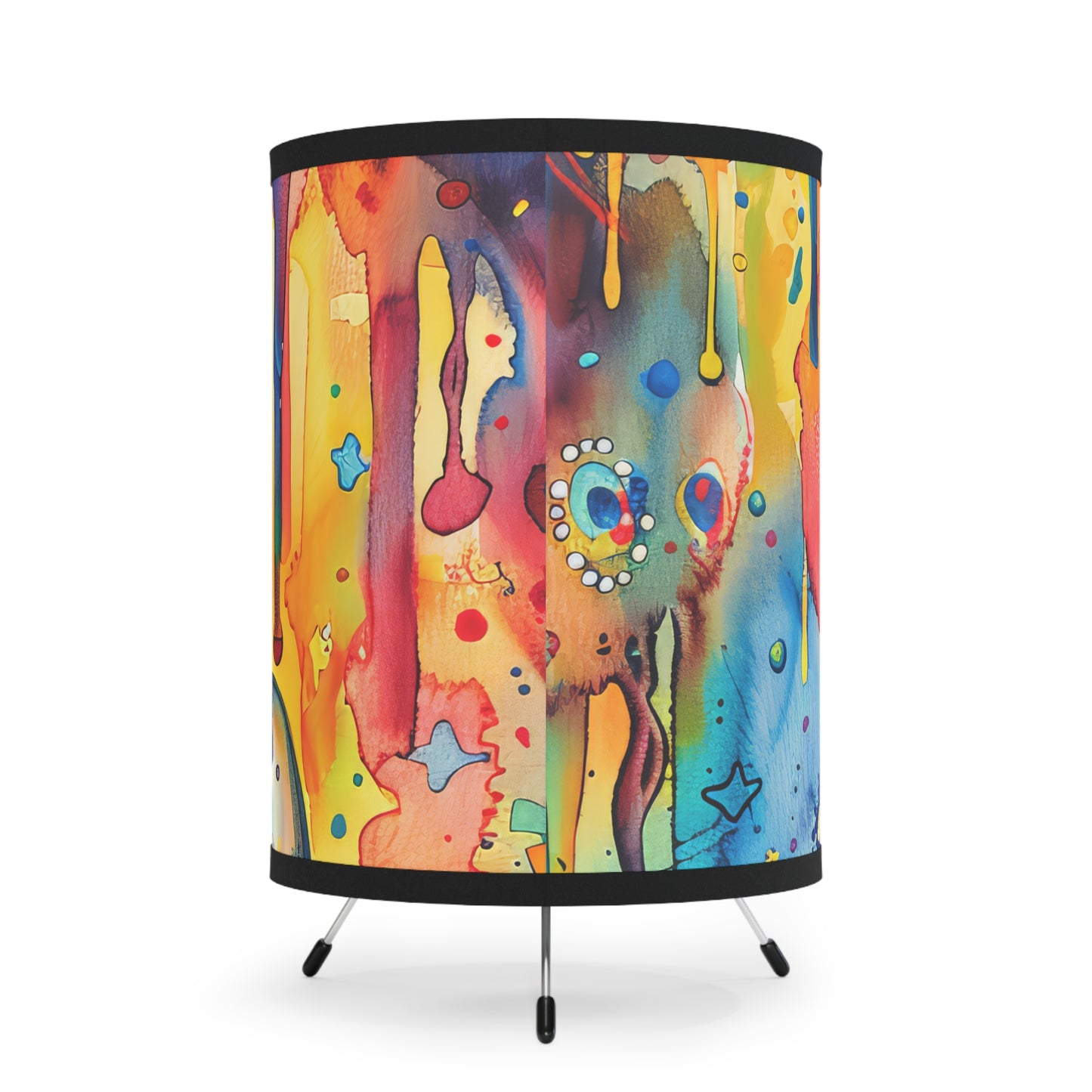 Hamsa Jewelburst-. Modern Tripod Lamp