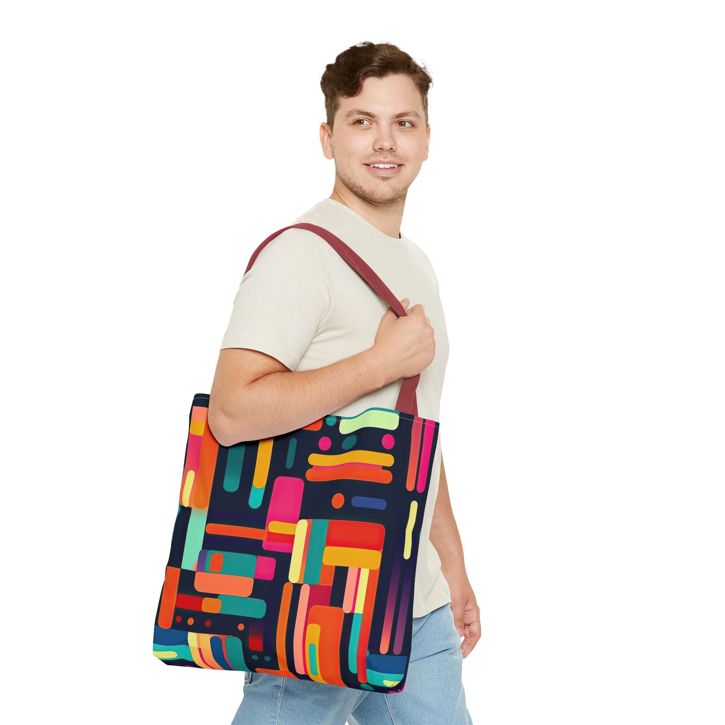 Cybernetic Nostalgia. Tote Bag for Everyday Use
