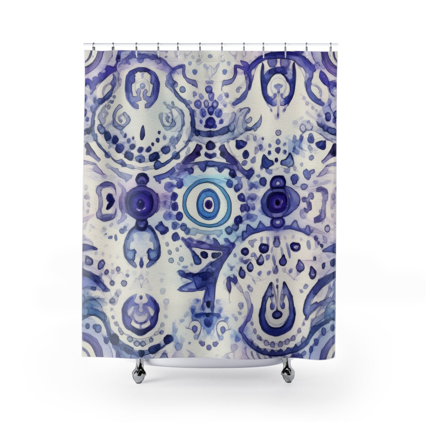 Hamsa Enigma . Shower Curtains