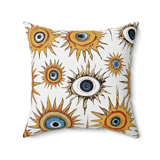 Ethereal Eyeful.Spun Polyester Square Pillow