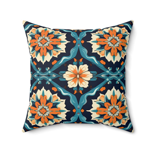 Celestial Carpet Concerto . Spun Polyester Square Pillow