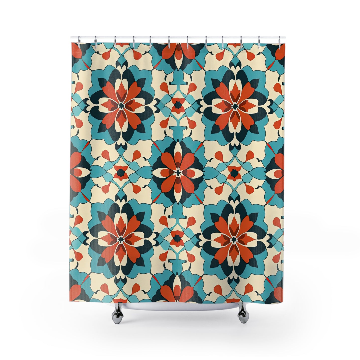 Zellij Zephyr Zenith  . Shower Curtains