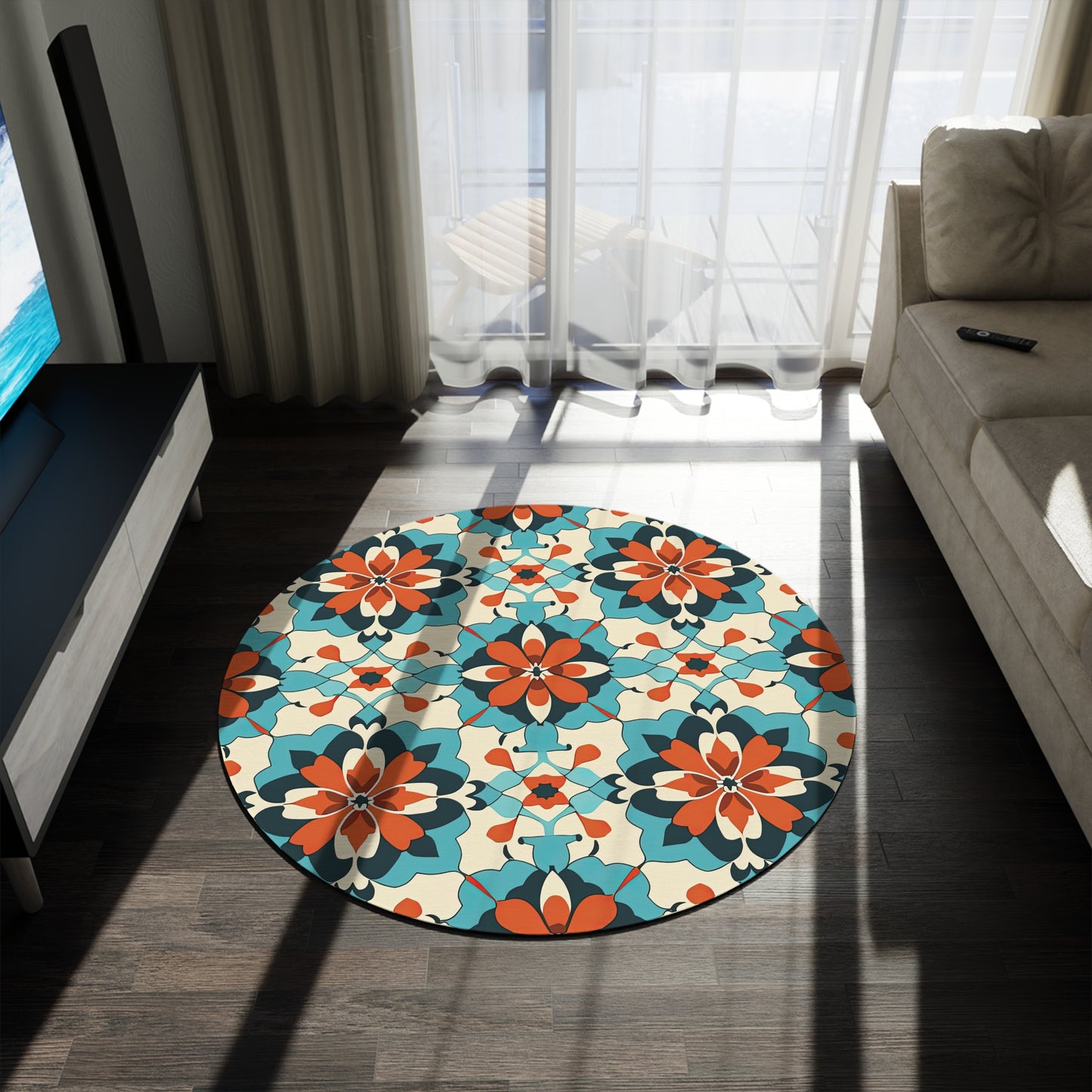 Zellij Zephyr Zenith Round Rug