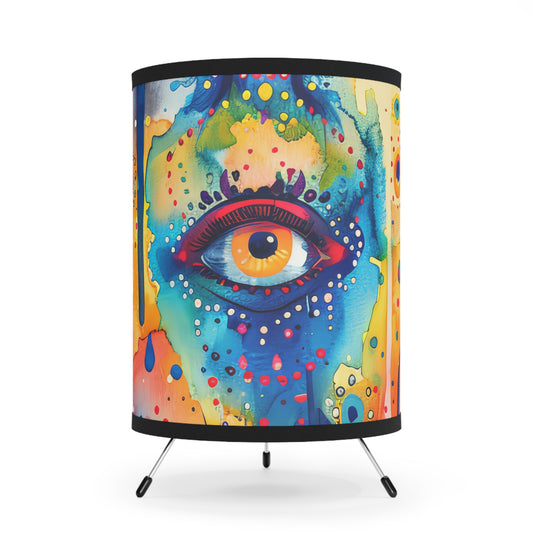 Hamsa Jewelburst-. Modern Tripod Lamp