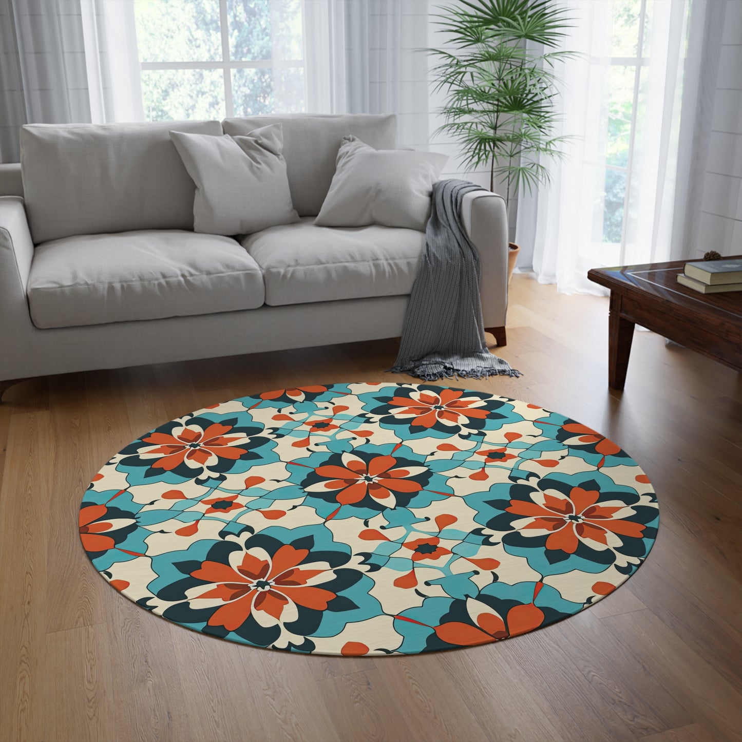 Zellij Zephyr Zenith Round Rug