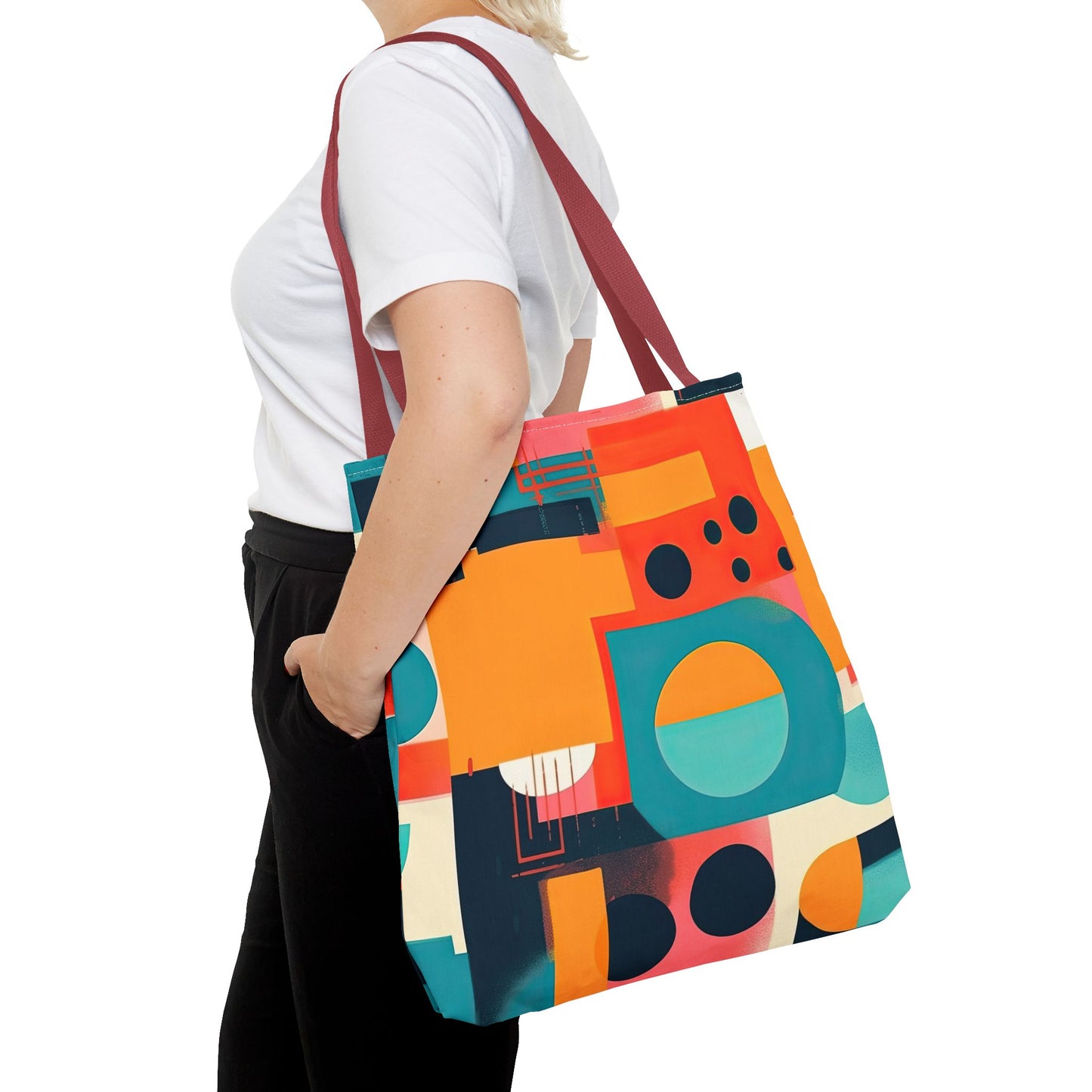 Neon Echoes. Tote Bag for Everyday Use