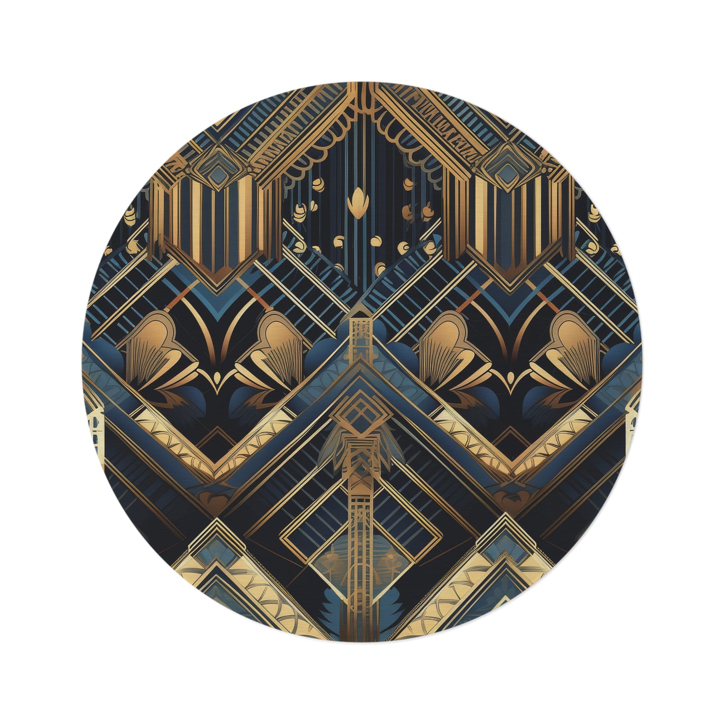 Deco Opu. Bohemian Eye Round Rug - Colorful Floor Decor for Vibrant Spaces
