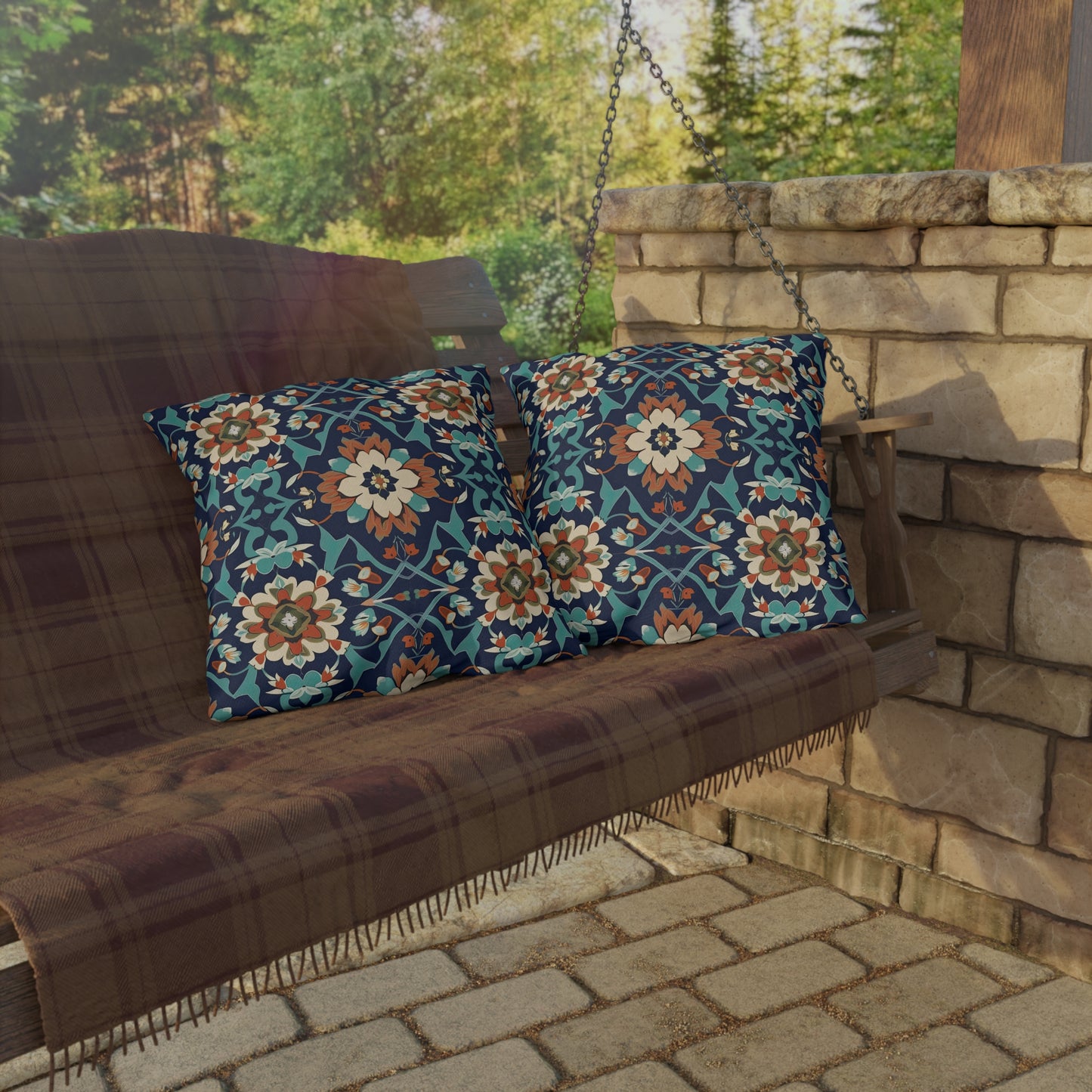 Fabled Fez Fantasy .Outdoor Pillows