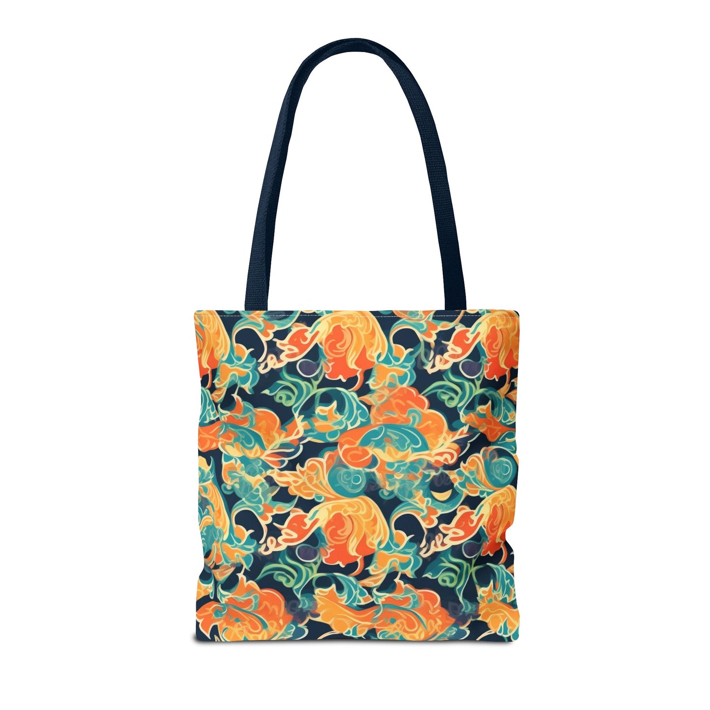 Tangerine Twilight Tapestry. Tote Bag for Everyday Use