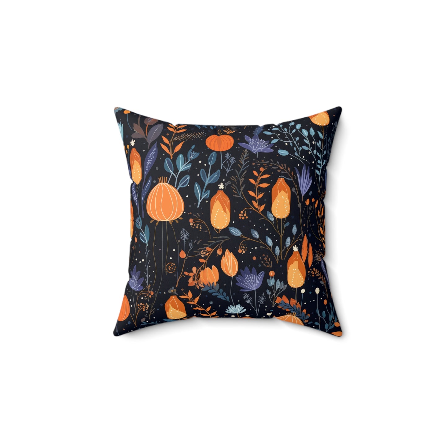 Whimsical Floral- Decorative Spun Polyester Cushion