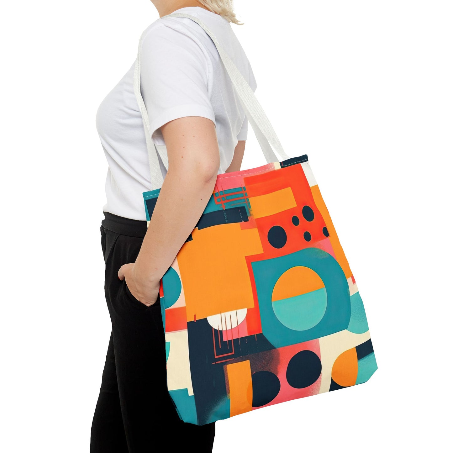 Neon Echoes. Tote Bag for Everyday Use