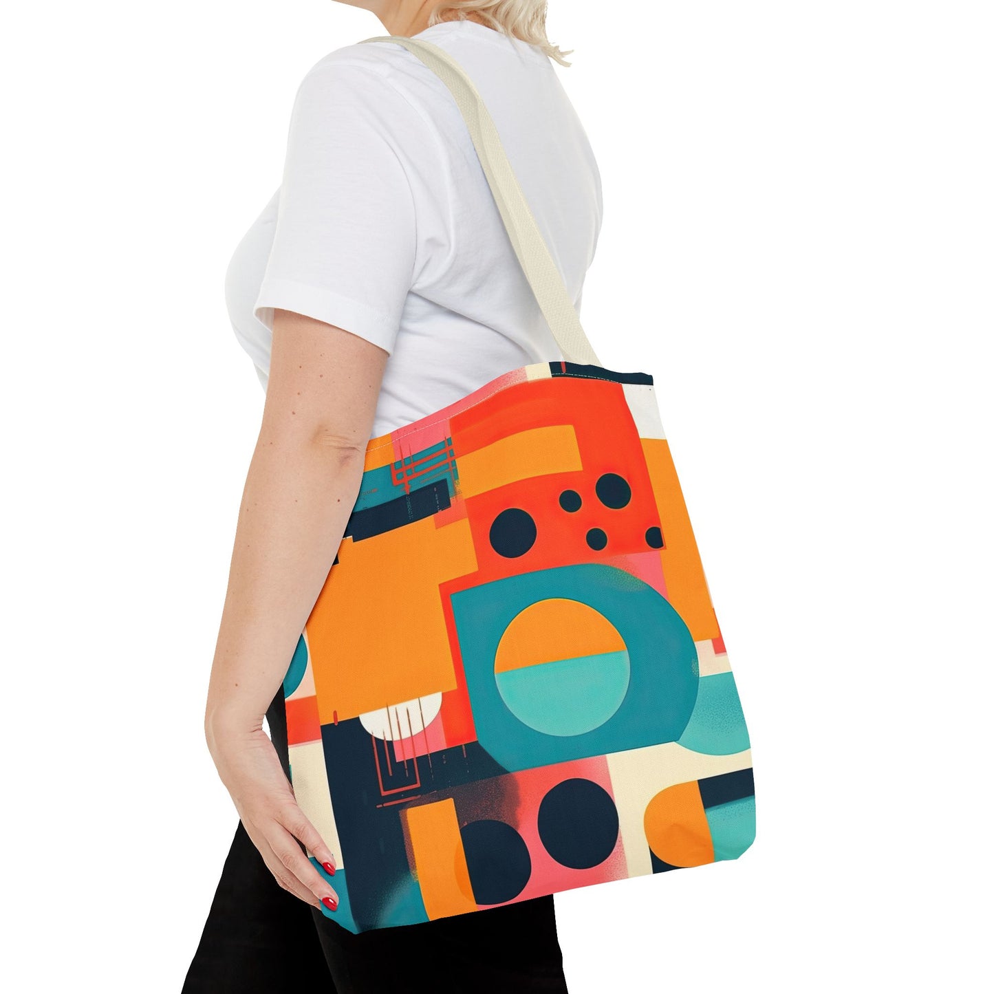 Neon Echoes. Tote Bag for Everyday Use